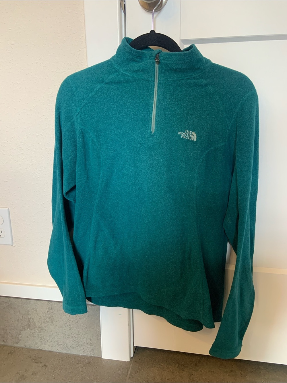 The North Face Teal Half-Zip Fleece Pullover